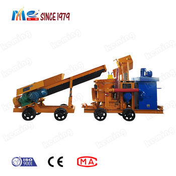 Electric Parts Shotcrete Machine Explosion Proof With Mixer For Coal Mine Use