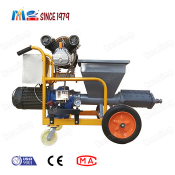 Electric Motor Mortar Spraying Machine Used In Single Phase Electricity
