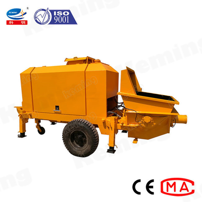 Discharge Pressure 100m Concrete Pumping Diesel Engine Wet Concrete Gunite