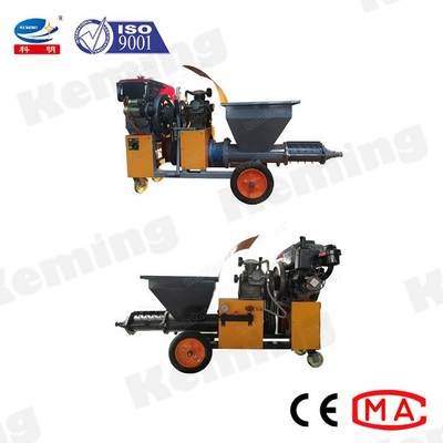 Diesel Engine Mortar Plastering Machine 15m Vertical Conveying Stucco Sprayer