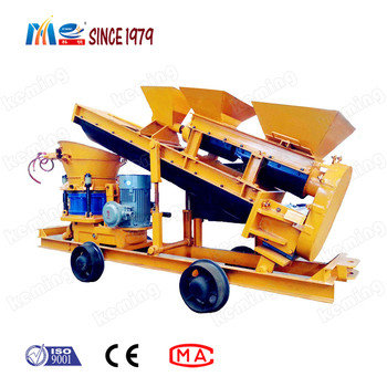 Dry Dump Spraying Concrete Shotcrete Machine With Feeder