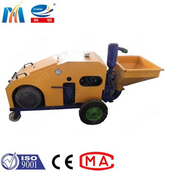 Double Cylinder KEMING Mortar Spraying Machine For Dry Mixed Masonry Mortar