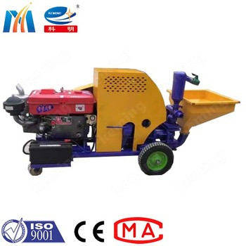 Four Speed Optional KEMING KZW Mortar Spraying Machine With Screw pump