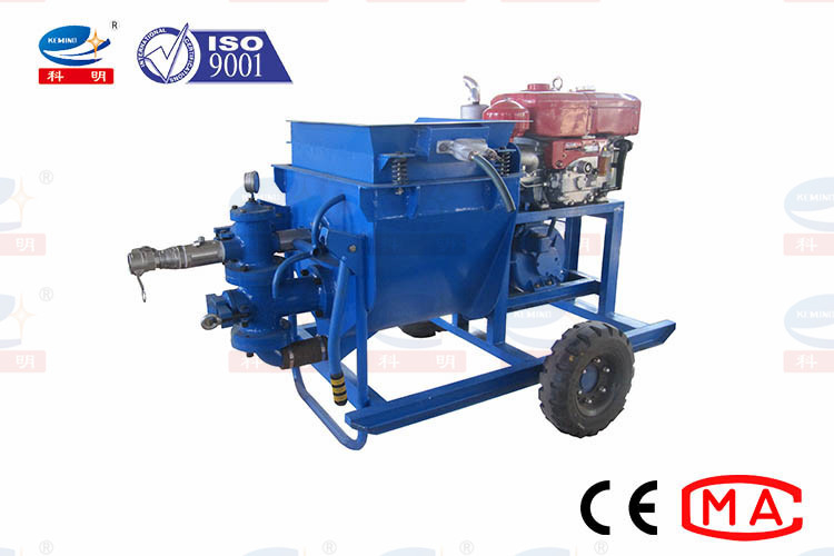Diesel Driven Piston Mortar Grout Pump Use In Construction Machines