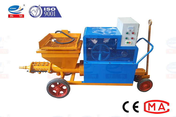 Energy Saving Cement Plastering Machine With Screw Pump And Air Compressor
