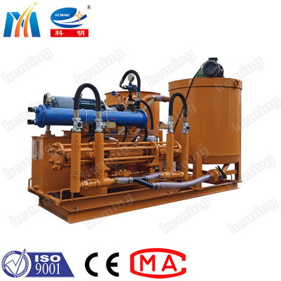 7 MPa Piston Grout Pump Station Pumps With Cement Mixing Storage Barrels