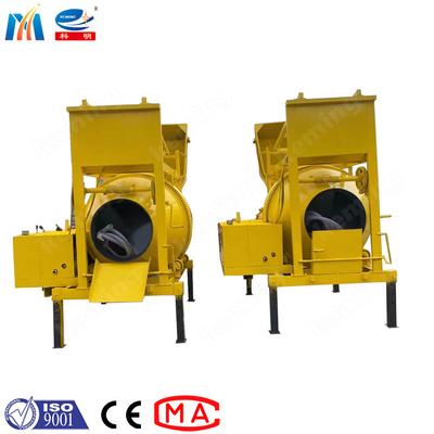 350L Diesel Concrete Drum Mixer Construction Machine With Hydraulic Lifter