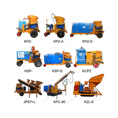 Electricity Powered Gunite Machine for 450Kg Construction Output 2-8m3/h Shotcrete System