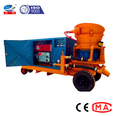 3 M3 / H Wet Concrete Jet Shotcrete Machine Pit Protection Project KSP Diesel Engine