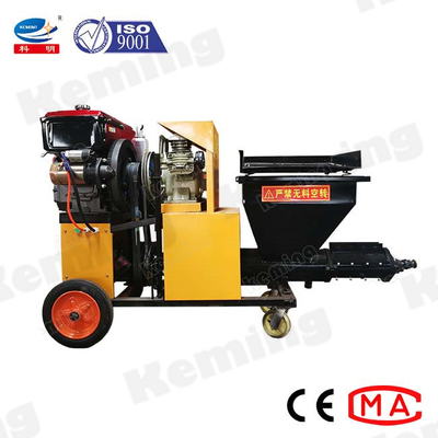 Diesel Engine Mortar Plastering Machine 15m Vertical Conveying Stucco Sprayer