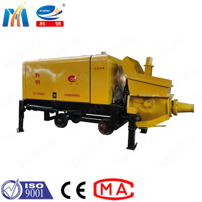 Discharge Pressure 100m Concrete Pumping Diesel Engine Wet Concrete Gunite