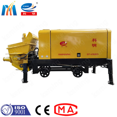 Discharge Pressure 100m Concrete Pumping Diesel Engine Wet Concrete Gunite