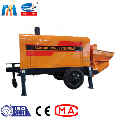 Wet Concrete Gunite Pump For Pouring Mould Diesel Engine