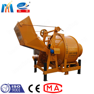 Electrical Engine Concrete Drum Type Concrete Mixer 14m3/H