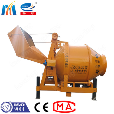 Electrical Engine Concrete Drum Type Concrete Mixer 14m3/H