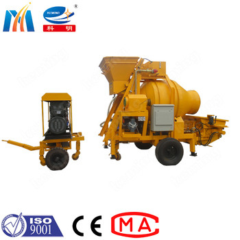 MA Flexible Maneuverability Concrete Mortar Grout Pump Heat Insulated