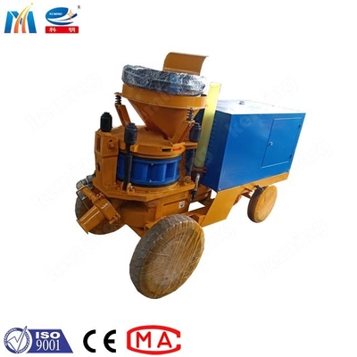 Straight-Through Rotor Type Shotcrete Machine KSP - 7 Rotor Shotcrete Machine Wet Dry For Culvert Support