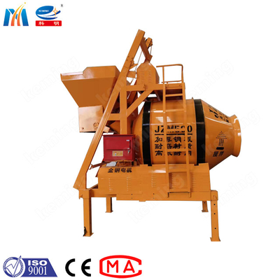 350 L Electrical Engine Concrete Drum Mixer With Self Loading Hopper