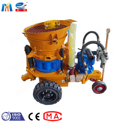 KPZ 0.6 MPa Pneumatic Driven Shotcrete Machine Dry Pumpcrete With Spare Parts