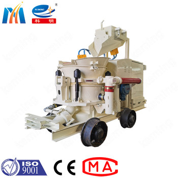 KEMING Dedusting Shotcrete Gunite Machine 51mm With Sample Structure