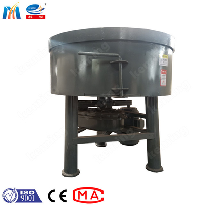 JW Industrial Concrete Pan Mixer Dry Concrete Aggregate Mixing With Mixing Blade